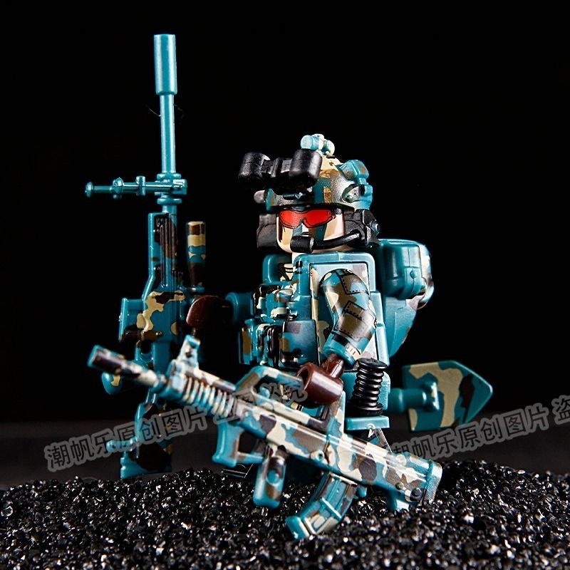 Tương thích với Lego Lực lượng đặc biệt Snow Leopard Commando Military Series KSK Lực lượng đặc biệt