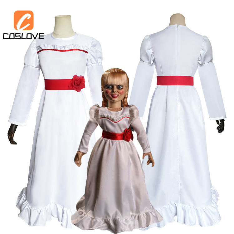 Cosplay Trang Phục Annabelle Trắng, Váy Dài Cho Đêm Dự Tiệc
