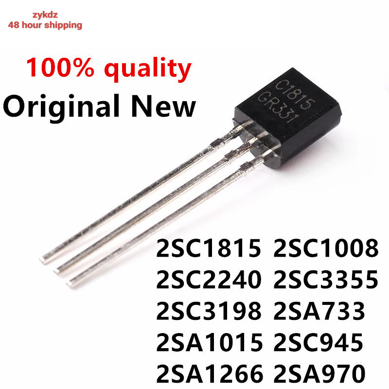 Sản phẩm mới100 CÁI 2SC1815 2SC3198 2SC945 2SA1015 2SA1266 2SA733 TO-92 C1815 C3198 C945 A1015 A1266