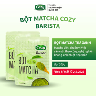 Combo Bột Matcha Cozy Barista, Bột Trà Xanh Cozy sản xuất từ dây chuyền công nghệ Nhập Khẩu Nhật Bản