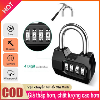 Hợp kim nhôm Ổ khóa 4 chữ số Khóa kết hợp Ngoài Trời Phòng Tập Gym Khóa Cửa Khóa Hành Lý Chống Thời Tiết Khóa Chống Trộm