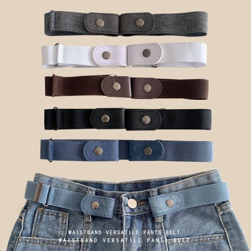 Thoải mái Khóa thắt lưng cho quần jeans, Không cần đục lỗkhông có khóa căng đàn hồi vành đai thắt lưng cho Phụ nữ/nam g