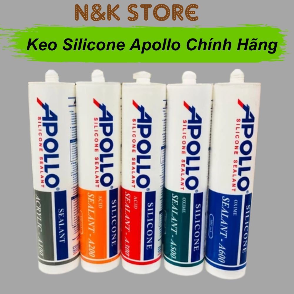 Keo silicone apollo chính hãng, Keo silicon apollo A100 A200 A300 A500 siêu dính