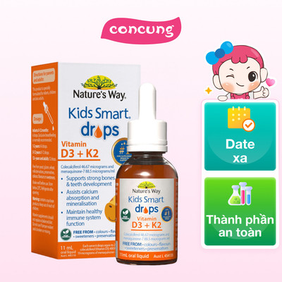 Thực phẩm bảo vệ sức khỏe Nature's Way Kids Smart Drops Vitamin D3 + K2