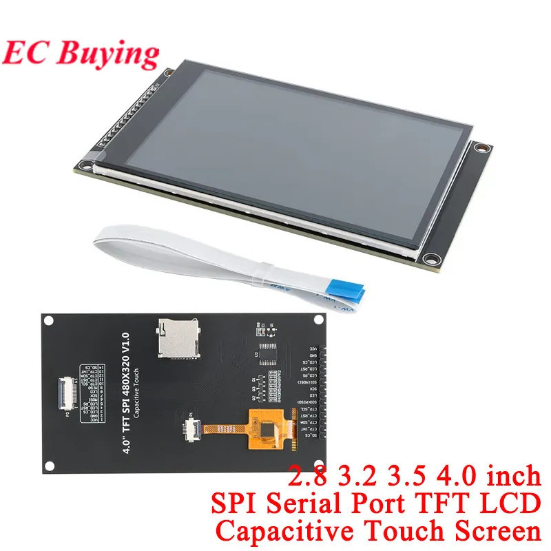 2.8 3.2 3.5 4.0 4 inch SPI Cổng nối tiếp IPS TFT LCD Màn hình cảm ứng điện dung 4.0 "Mô-đun hiển thị 240 * 320 320 * 480 ILI9341 ST9776