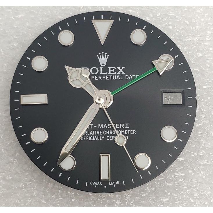 Mặt số GMT Phông chữ trắng GMT Bề mặt 28,5mm Mặt số lao động thay thế Phụ kiện ma nước