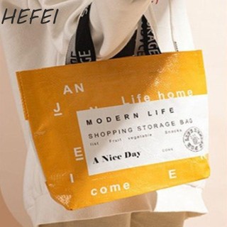 HEFEI mua sắm Eco Túi xách thời trang 1 chiếc Túi Nylon đa năng Túi tái sử dụng chống nước