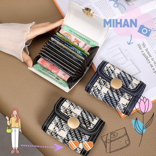 Túi đựng thẻ mihan1, ví đa khe ví nữ, khóa da pu nhẹ đựng thẻ nữ
