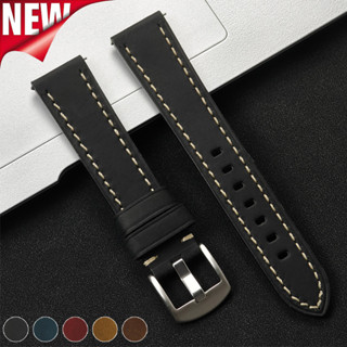 Dây da 22mm 20mm cho Samsung Galaxy 6 4Classic 6 5 4 Gear S3 Dây đeo vòng tay Phát hành nhanh cho Huawei GT3 4Pro 2e Redmi Watch 3 Lite Dây đeo cổ tay