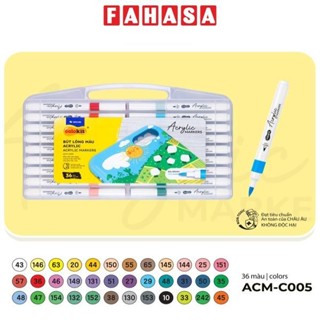 Hộp 36 Bút Lông Màu Acrylic Markers 1 Đầu - Colokit ACM-C005