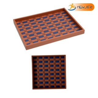 Khay đựng bàn cờ PU Sắp xếp lưu trữ Khay ăn sáng trang trí đa chức năng Giá đỡ trưng bày cho ngày lễ cưới