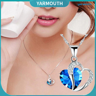 Yyr-pendant Vòng Cổ Cubic Zirconia Kẻ Sọc Trang Sức Quà Tặng Hình Trái Tim Nữ Mặt Dây Chuyền Vòng Cổ Cho Cuộc Sống Hàng Ngày
