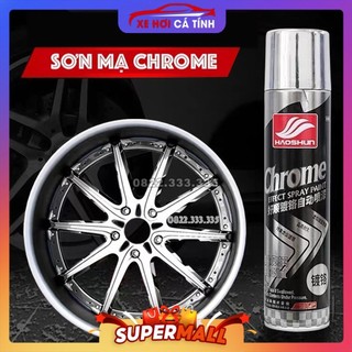Sơn mạ chrome phù hợp sơn ngoài trời chống rỉ ,màu inox crom bạc loại cao cấp