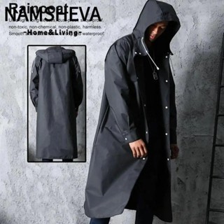 NAMSHEVA Áo mưa, Áo mưa chống nước siêu nhẹ, Áo khoác bảo vệ dài thoáng khí chất lượng cao Unisex