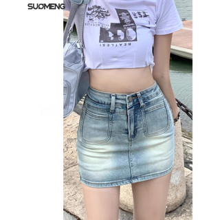 SUOMENG Chân váy chân váy dài Phong cách Dễ thương Stylish Comfortable WSQ24809IL 33Z240816