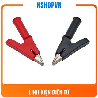 Một cặp đầu kẹp cá sấu 30A đỏ đen
