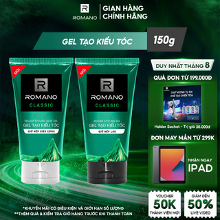 Gel vuốt tóc Romano Classic 150g