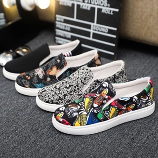  Cũ Bắc Kinh Giày Vải Nam 2024 Thoáng Khí Giày Vải Thông Thường Slip On Mỏng Phong Cách Hợp Thời Trang Giày Sneaker Nam 