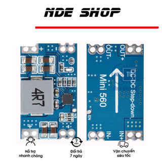  Mô Đun Hạ Áp DC-DC mini560 5A Đầu ra 3.3V 5V 9V 12V 