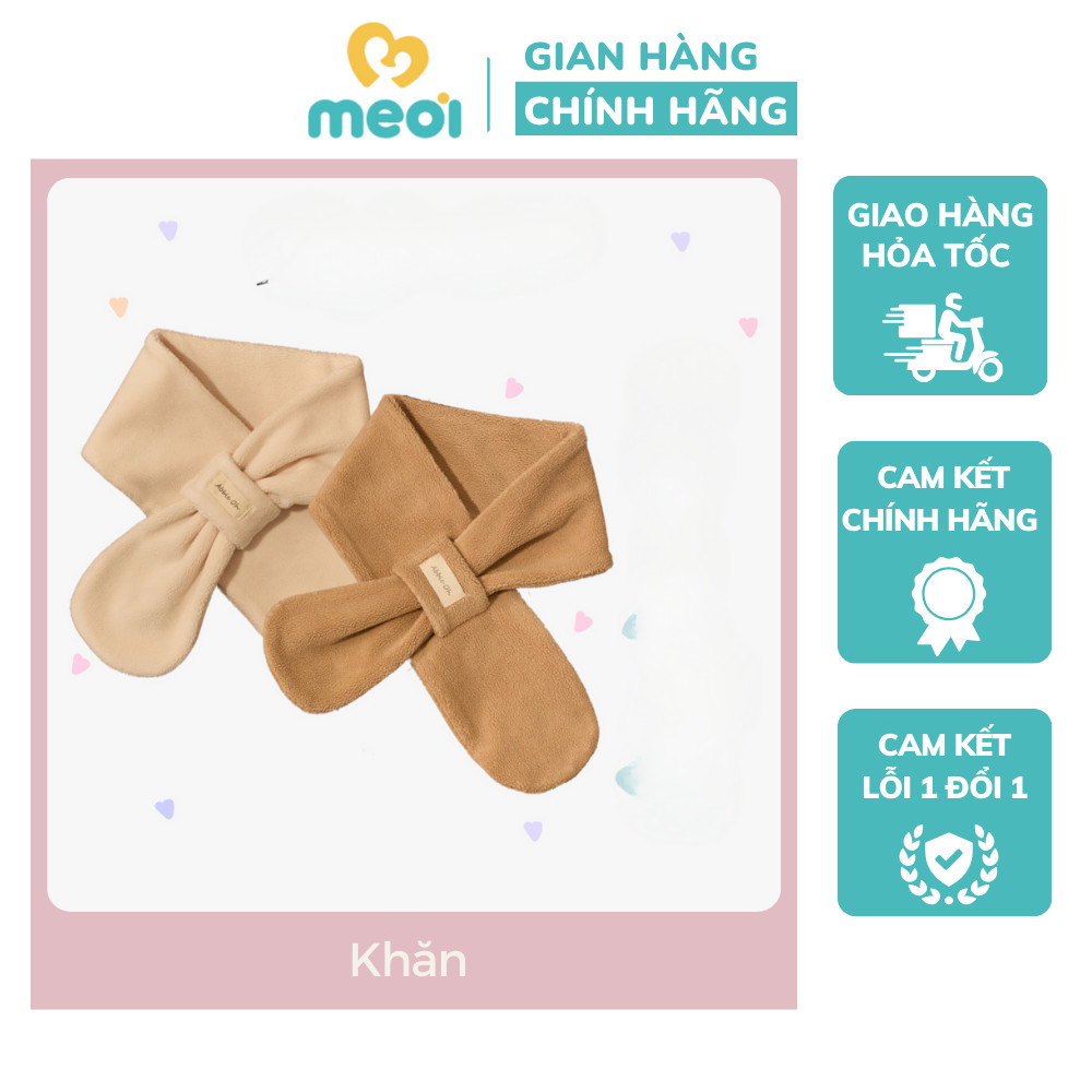 Khăn lông cừu, Khăn quàng cổ cho bé trai bé gái ABBIEOH unisex giữ ấm mềm mịn 0-4 tuổi