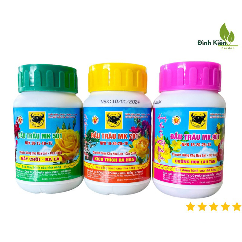 BỘ 3 PHÂN BÓN ĐẦU TRÂU 501 701 901