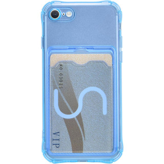 Ví Trong Suốt Silicon Mềm Chống Sốc Ốp Lưng Cho iPhone 7 8 6 6S Plus Có Khe Cắm Thẻ Trong Suốt TPU Vỏ Điện Thoại Di Động