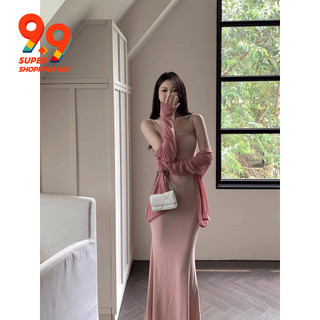 Pure Desire Phong Cách Suspender Đầm Nữ Mùa Hè Phong Cách Pháp Nhẹ Nhàng Phong Cách Over-the-Knee Váy Dài Ôm Hơn Nhìn Đuôi Cá Váy