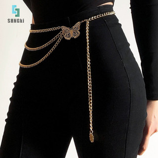 [Sngki] Thắt lưng khí chất Thắt lưng sel nhiều lớp thanh lịch dành cho nữ Vòng cổ cơ thể lưng cao bằng kim loại thời trang Thắt lưng nữ [MỚI]