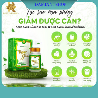 🍭 Trà Giảm Cân ROSE Slim Cho Cơ Địa Khó Giảm Liệu Trình Giảm 5-8kg Tặng VIên Rau Củ