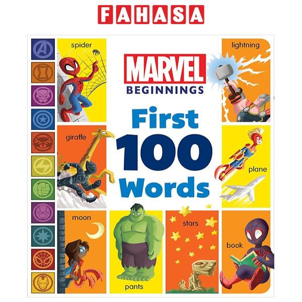 Sách ngoại văn: Marvel Beginnings - First 100 Words