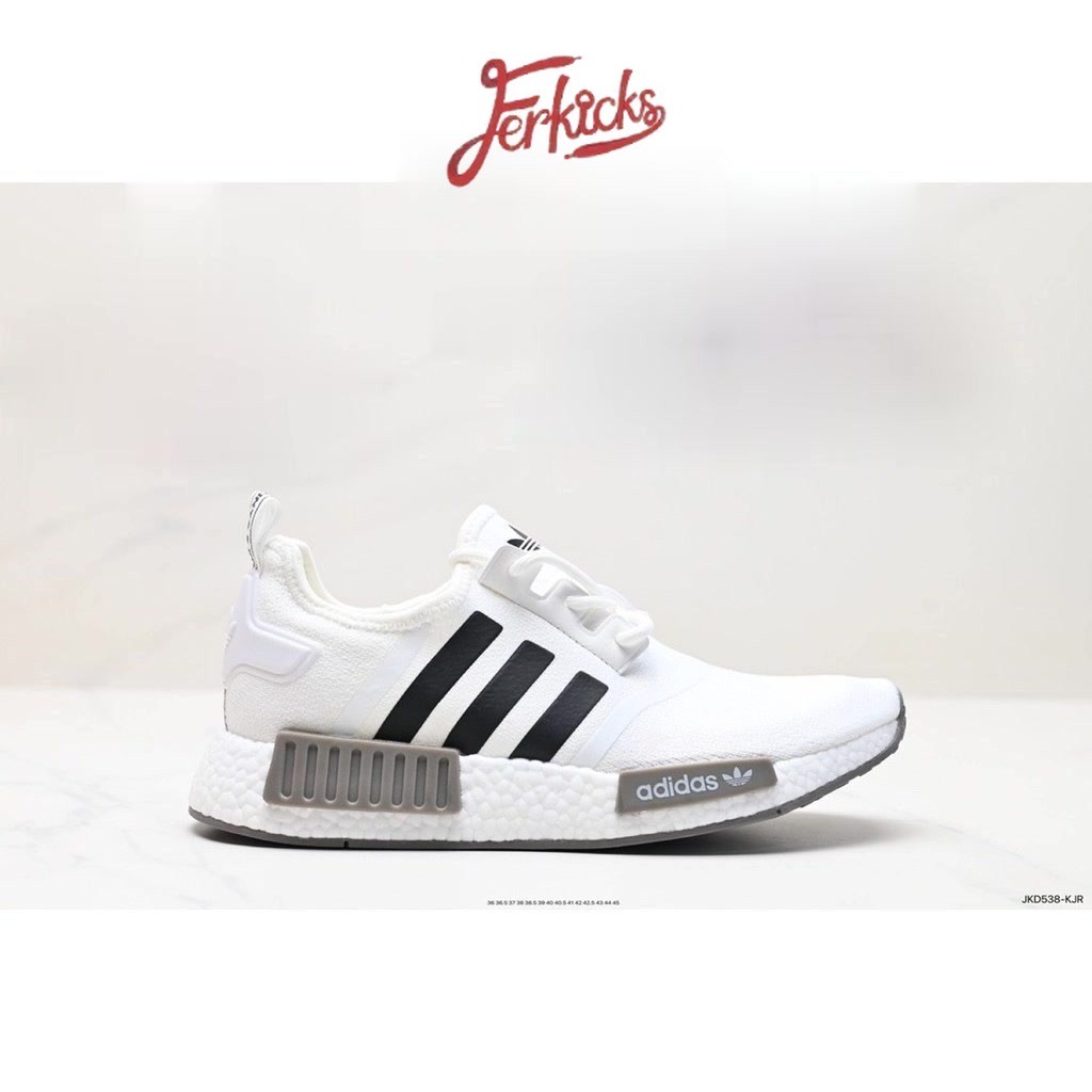 （Chính Hãng） Giày thể thao Adidas Boost NMD R1 white black Nam nữ cao cấp