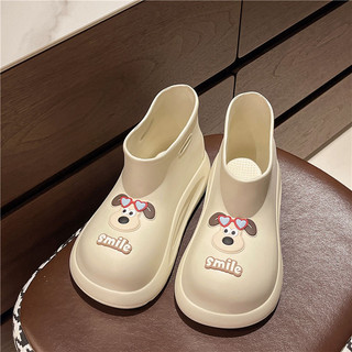 Giày Bốt Ngắn Cotton Mặc Ngoài Đế Dày Phong Cách Mới Dễ Thương