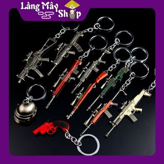 Móc khoá mô hình treo xe Mini trang bị của các loại súng game PUBG - Đột kích CF - Free Fire - CS:GO siêu xinh nhỏ gọn