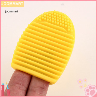 [joommart] Bàn chải silicon Bàn chải chà Loại bàn chải làm sạch Bàn chải trang điểm bằng silicon Máy chà sàn Hình quả trứng Thảm lót ngón tay Dụng cụ làm sạch dễ dàng Người mua Đông Nam Á'