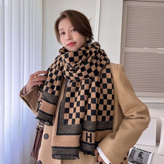  Khăn choàng dạ ép kẻ caro cao cấp giữ ấm dành cho cả nam và nữ 