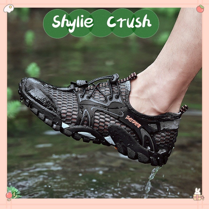 Thoáng Khí 2025 Giày Leo Núi Lội Suối Đi Bộ Đường Dài Ngoài Trời Đi phượt Nam chống trượt chống mài mòn nhanh khô