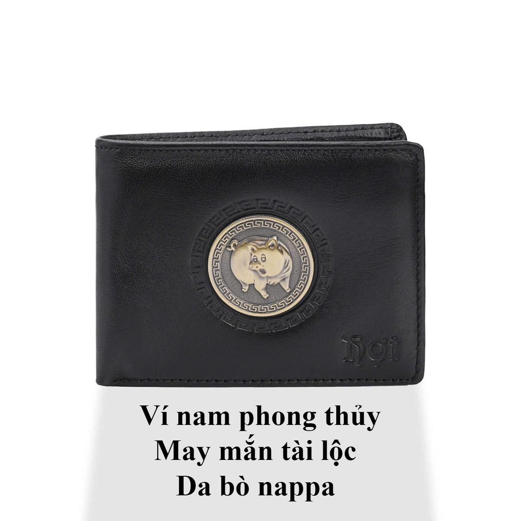 ví 12 con giáp da bò nappa khóa đồng 3D con giáp đem lại may mắn tài Lộc, bóp đựng tiền, đựng thẻ hì