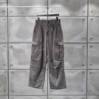  Quần Cargo Pant kaki No.1 Studio màu ghi loang ống xuông có rút gấu In12725 