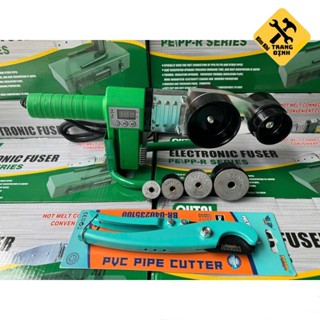  Máy hàn ống nhiệt ống nước PPR PP PE 20-63 ống nhựa 1000W loại xanh có màn hình thị nhiệt độ làm nóng cực nhanh 