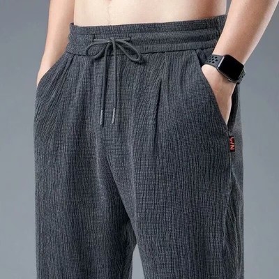 Quần nam vải lanh cotton siêu mỏng, thoáng khí, ống thẳng - WL090