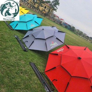  Ô dù câu cá 2 tầng Mỹ Nhân Ngư che nắng mưa cao cấp 2m2 và 2m4 