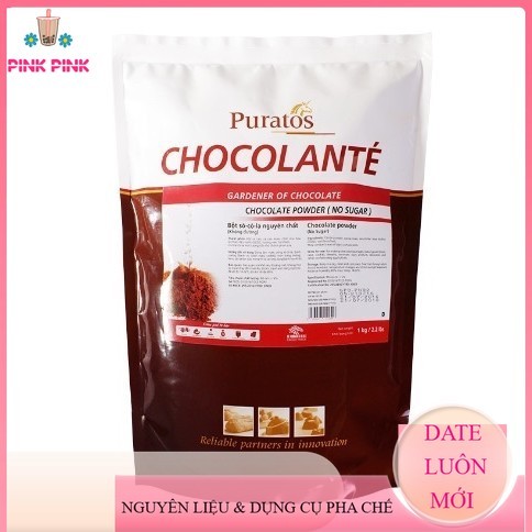 Bột Chocolate Nguyên Chất Không Đường Puratos gói 1kg