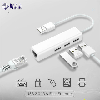Jk2 3 cổng usb hub rj-45 lan card mạng usb sang ethernet cáp chuyển đổi