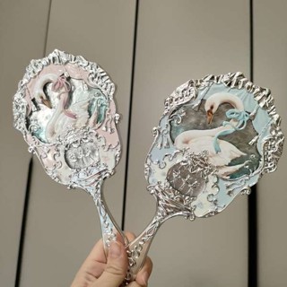 Độc Đáo Trang Trí Kawaii  gương nữ giới có hàng sẵn gương trang điểm cầm tay ins Đơn giản Bé nhỏ Di động và ☂Gương trang điểm Flower Know Màu hồng✴