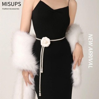  MISUPS lưng nữ MISUPS Thắt lưng hoa trà thanh lịch Phụ kiện quần áo Đầm dây trang trí Dây thắt lưng 