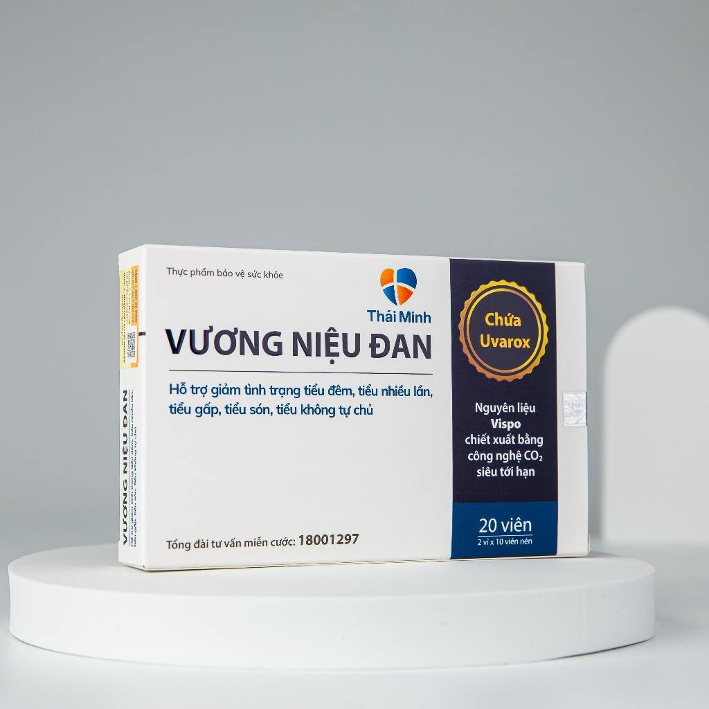 Vương Niệu Đan Thái Minh - Cải thiện tiểu đêm, tiểu nhiều, tiểu són, bàng quang tăng hoạt - Hộp 20 viên & lọ 80 viên