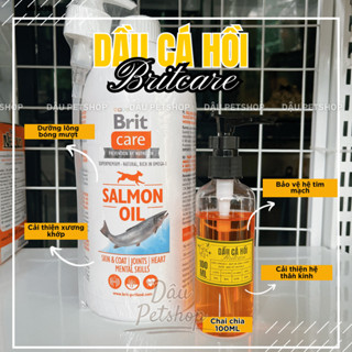  DẦU CÁ HỒI BRIT CARE DƯỠNG LÔNG VÀ TĂNG ĐỀ KHÁNG CHO CHÓ MÈO 