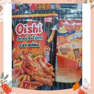 Snack tôm cay nồng oishi túi zip 70g