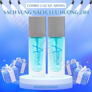  COMBO 2 Lọ Xịt Khử Mùi Hôi Nách AROMA JP Cosmetic 50ml Ngăn Tiết Mồ Hôi 