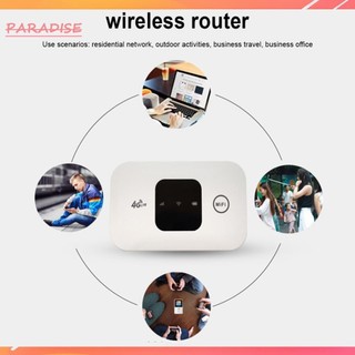 [Paradise1.vn] Bộ định tuyến WiFi bỏ túi 4G Bộ định tuyến không dây 4G 150Mbps Dải phủ rộng băng thông rộng 2100mAh